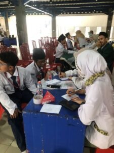 Puskesmas Leuwiliang Gelar Pemeriksaan Kesehatan bagi Siswa Kelas 1 Tsanawiyah PMUQI