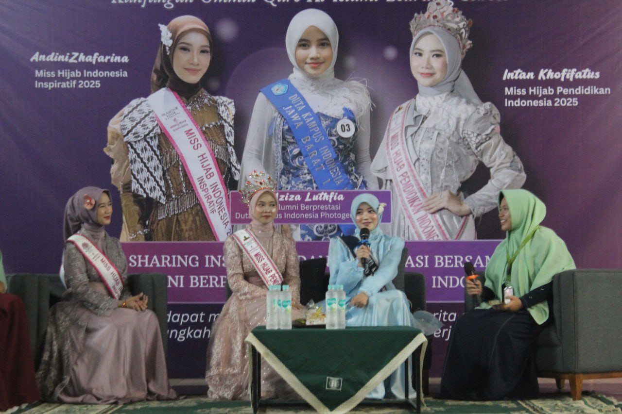 Dari Sebuah Perjalanan, Alumni Berprestasi dan Miss Hijab Bagikan Inspirasi kepada Santriwati PMUQI